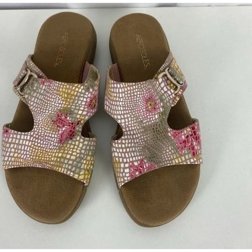 Aerosoles  Floral‎ Slip On Strappy Sandals Women's 8.5